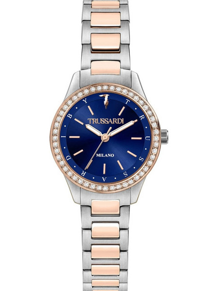 Trussardi T-Sky Γυναικείο Ρολόι με Ασημί Ροζ Χρυσό Μεταλλικό Μπρασελέ R2453151507