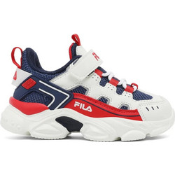 Fila Memory Spinel 3 Παιδικά Sneakers Λευκά Κόκκινα Navy Μπλε 7YF33002-214