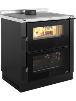 La Nordica Verona XXL Anthracite Black Ατσάλινη Ξυλόσομπα με Φούρνο 7kW