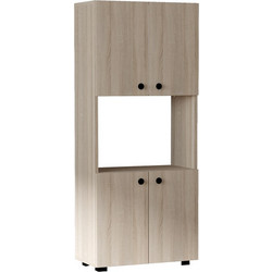 Ντουλάπα κουζίνας Guzel pakoworld σε sonoma απόχρωση 60x31.4x140εκ