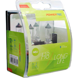 H8 12V 35W PGJ19-1 POWERTEC LONG LIFE (up to 3.200k) ΑΛΟΓΟΝΟΥ M-TECH - 2 τεμ