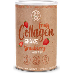 Diet Food Fruity Collagen Shake Strawberry με Βιταμίνη C 300gr