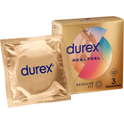 Durex Real Feel Προφυλακτικά Λεπτά με Λιπαντικό 3τμχ