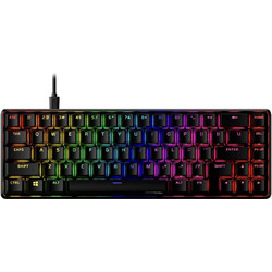 HyperX Alloy Origins 65 Μηχανικό Gaming Πληκτρολόγιο 65% με Custom Red Διακόπτες RGB Black