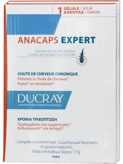 Ducray Anacaps Expert Συμπλήρωμα Διατροφής κατά της Τριχόπτωσης 2x30 Κάψουλες