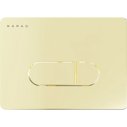 Karag S228-021 Siena Πλακέτα Καζανακίου Διπλής Λειτουργίας Gold Matt