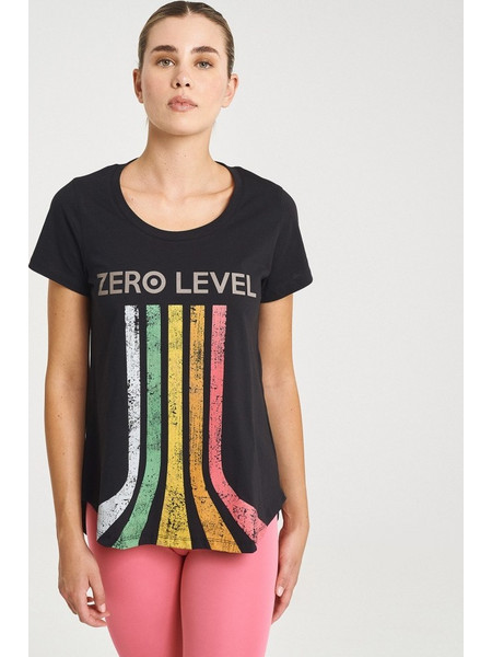 Zero Level Mirai Γυναικείο T-shirt Raven Black με Στάμπα (001-100005BK)