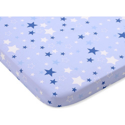 Sheet made of cotton 120x60cm- blue stars