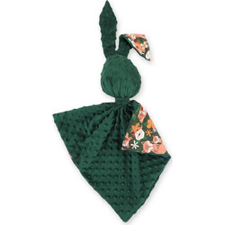 Cuddly rabbit double-sided - fox family on the green/green