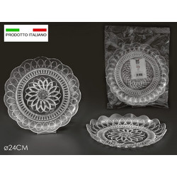 Δίσκος - Πιάτο Γλυκών Πλαστικός Σετ 2Τεμ Φ24cm Art.920451 General Trade