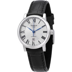 Tissot Carson Premium Γυναικείο Ρολόι Αυτόματο με Μαύρο Δερμάτινο Λουράκι T122.207.16.033.00