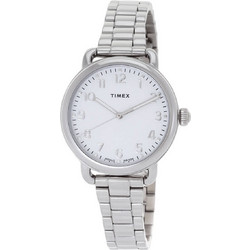 Timex Standard Γυναικείο Ρολόι με Ασημί Μεταλλικό Μπρασελέ TW2U13700
