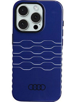 Audi IML MagSafe case for iPhone 15 Pro - blue