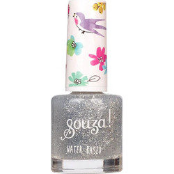 Souza Transparent Silver Glitter Nail Polish Βερνίκι Νυχιών