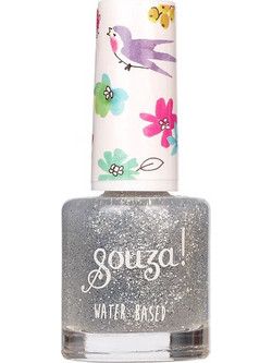 Souza Transparent Silver Glitter Nail Polish Βερνίκι Νυχιών