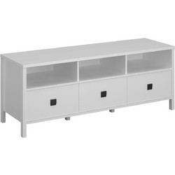 Alphab2b Έπιπλο Τηλεόρασης Ξύλινο Μ149xΠ47xΥ57.5cm Marocco TO-MARRTV3SWHITE