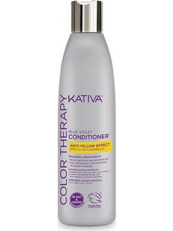 Kativa Blue Violet Anti-Yellow Effect Conditioner για Προστασία Χρώματος & Επανόρθωση για Βαμμένα Μαλλιά 250ml