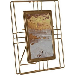 Κορνίζα Home ESPRIT Χρυσό Μέταλλο Κρυστάλλινο 17,5 x 2,5 x 22,5 cm (12 Μονάδες)