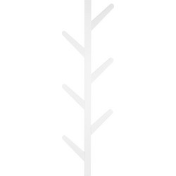 Estia ESTIA ΚΡΕΜΑΣΤΡΑ ΤΟΙΧΟΥ BAMBOO ΚΑΘΕΤΗ 6 ΘΕΣΕΩΝ ΜΕ ΠΛΑΚΕ ΓΑΝΤΖΟΥΣ ΛΕΥΚΗ