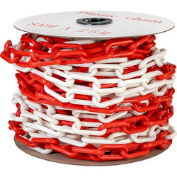 BORMANN Pro BORMANN Pro BPP2498 Αλυσίδα Σήμανσης Πλαστική Μήκος 25m , Κόκκινη και Λευκή , 8mm