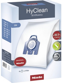 Miele GN HyClean 3D Σακούλες Σκούπας 4τμχ Συμβατές με Σκούπα Miele