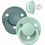 BIBS de Lux Πιπίλες Σιλικόνης 0-36m Nordic Mint Island Sea 2τμχ