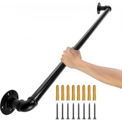 VEVOR Χειρολισθήρας Σκάλας 3FT, 440LBS, Βιομηχανικός Χειρολισθήρας από Χάλυβα για Εσωτερικό/Εξωτερικό Χώρο TZBGSLTFSGYG3UX23V0