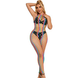 Subblime Sexy Φόρεμα Διχτυωτό Πολύχρωμο D-241384