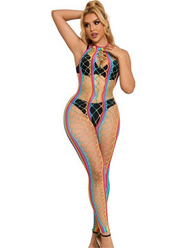 Subblime Sexy Φόρεμα Διχτυωτό Πολύχρωμο D-241384