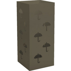 Ομπρελοθήκη Τετράγωνη Pam 25-963 Matt Light Bronze 22x22x50cm