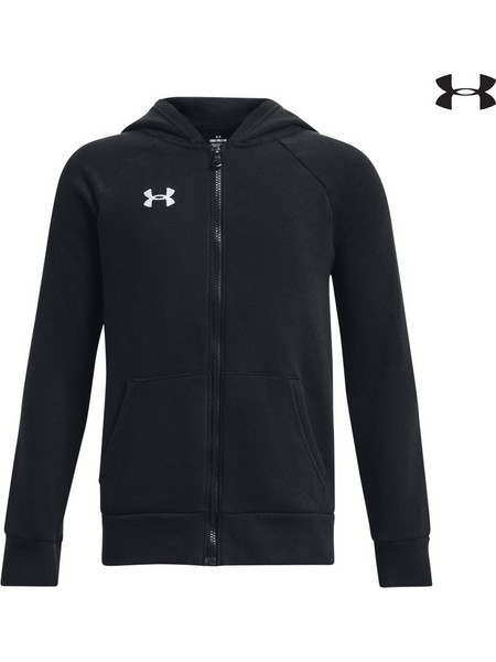 Under Armour Rival Παιδική Ζακέτα Φούτερ με Κουκούλα και Φερμουάρ Μαύρη 1379794-001