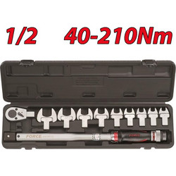 FORCE 64705 Δυναμόκλειδο Εναλλάξιμης Κεφαλής 1/2" 40-210Nm (11 τεμ)