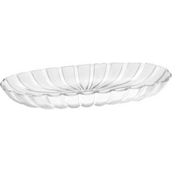 Πιατέλα Oβάλ Λευκή/Διάφανη Aκρυλική Dolce Vita (38 cm) Guzzini