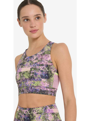 DEMIX Αθλητικό Μπουστάκι W D Running Trail AOP Bra MULTICOLOR γυναίκες