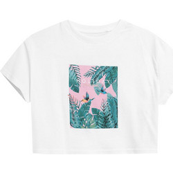 4F Παιδικό T-Shirt Κοντομάνικο Λευκό JSS23-TTSHF392-10S