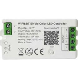 BMC Controller με Dimmer WiFi Tuya RF για ταινιες COD LED CCT απο 12v -24v - CWR1SNG