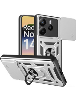 Bodycell Armor Slide Θήκη Silver (Xiaomi Redmi Note 14 4G)
