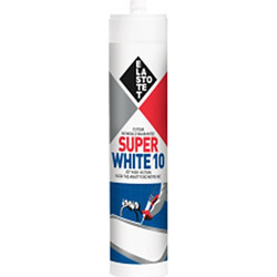 ELASTOTET Super White 10 Σιλικόνη Αντιβακτηριδιακή Διάφανη 280 ml