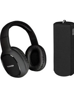 Toshiba HSP-3P19K Combo Pack Ενσύρματα & Ασύρματα Bluetooth Ακουστικά On Ear Μαύρα