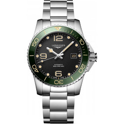 Longines HydroConquest Ανδρικό Ρολόι Αυτόματο με Ασημί Μεταλλικό Μπρασελέ L3.781.4.05.6
