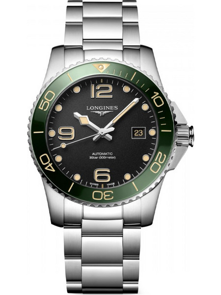 Longines HydroConquest Ανδρικό Ρολόι Αυτόματο με Ασημί Μεταλλικό Μπρασελέ L3.781.4.05.6