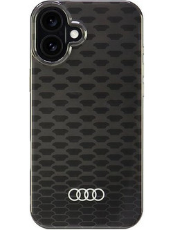 Audi IML Stitching Pattern MagSafe iPhone 16 Plus 6.7" black/black hardcase AU-IMLMIP16M-Q5/D3-BK