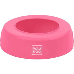 Waudog Μπολ Σκύλου-Γάτας Silicone No Splash Ροζ 1lt