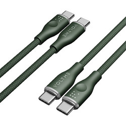Voltme VO-C2051 Braided USB-C to USB-C 60W 1m Green