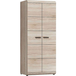 Ντουλάπα Δίφυλλη 36134-LN-24 Φυσικό 80x194x54cm Δίφυλλη Μελαμίνη