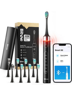 Bitvae S2 Black Ηλεκτρική Οδοντόβουρτσα με Χρονομετρητή & Θήκη Ταξιδίου
