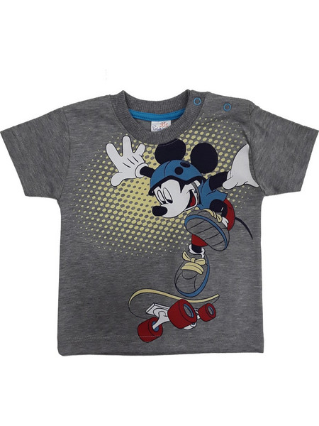 T-shirt Μπλουζάκι Καλοκαιρινό Mickey Beboulino Grey 80108300021