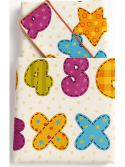 Beboulino Symbols Σετ Κούνιας White 3τμχ