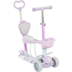 KikkaBoo Bonbon 4in1 Candy Παιδικό Πατίνι Τρίτροχο με Κάθισμα & Φωτάκια Λιλά