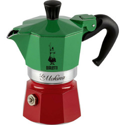 Bialetti La Mokina Italia Tricolore Μπρίκι Espresso 4Cups Πολύχρωμο